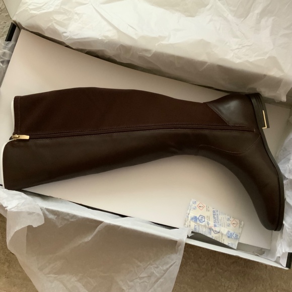 Nine West Levi Women’s Dark Brown Leather Over the Knee High Tall Riding Boots 9 - Picture 7 of 9